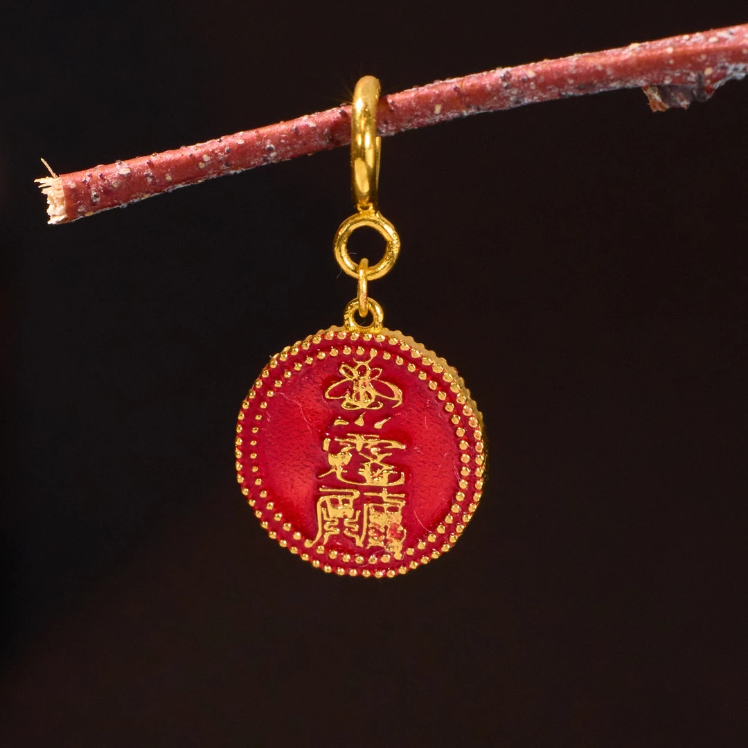 【歪歪】（素金）太太圆形滴溜*18K金镶嵌（多样性发一）XB-R0559