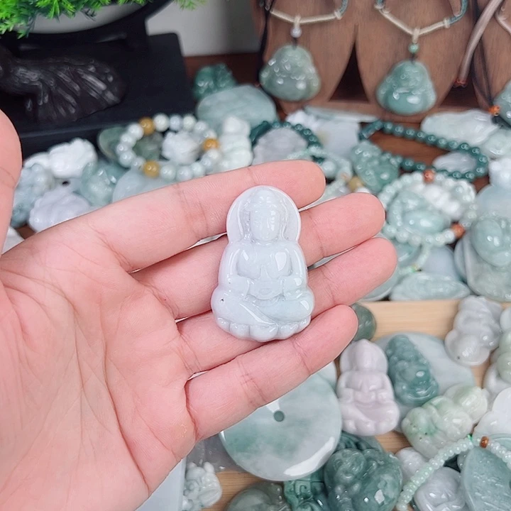 颈饰未镶嵌翡翠天然A货翡翠0072