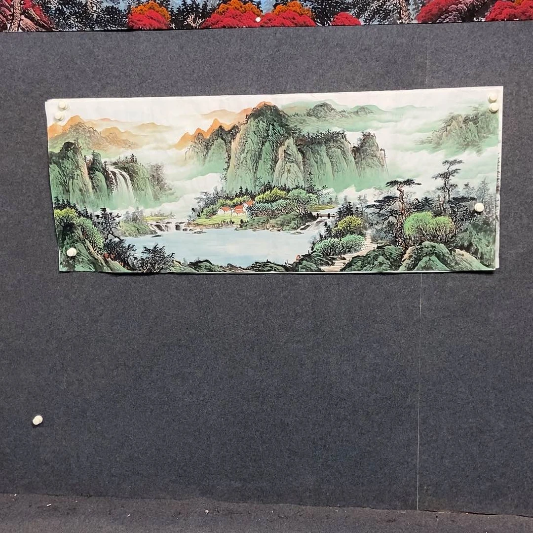我***国画小六尺山水一幅