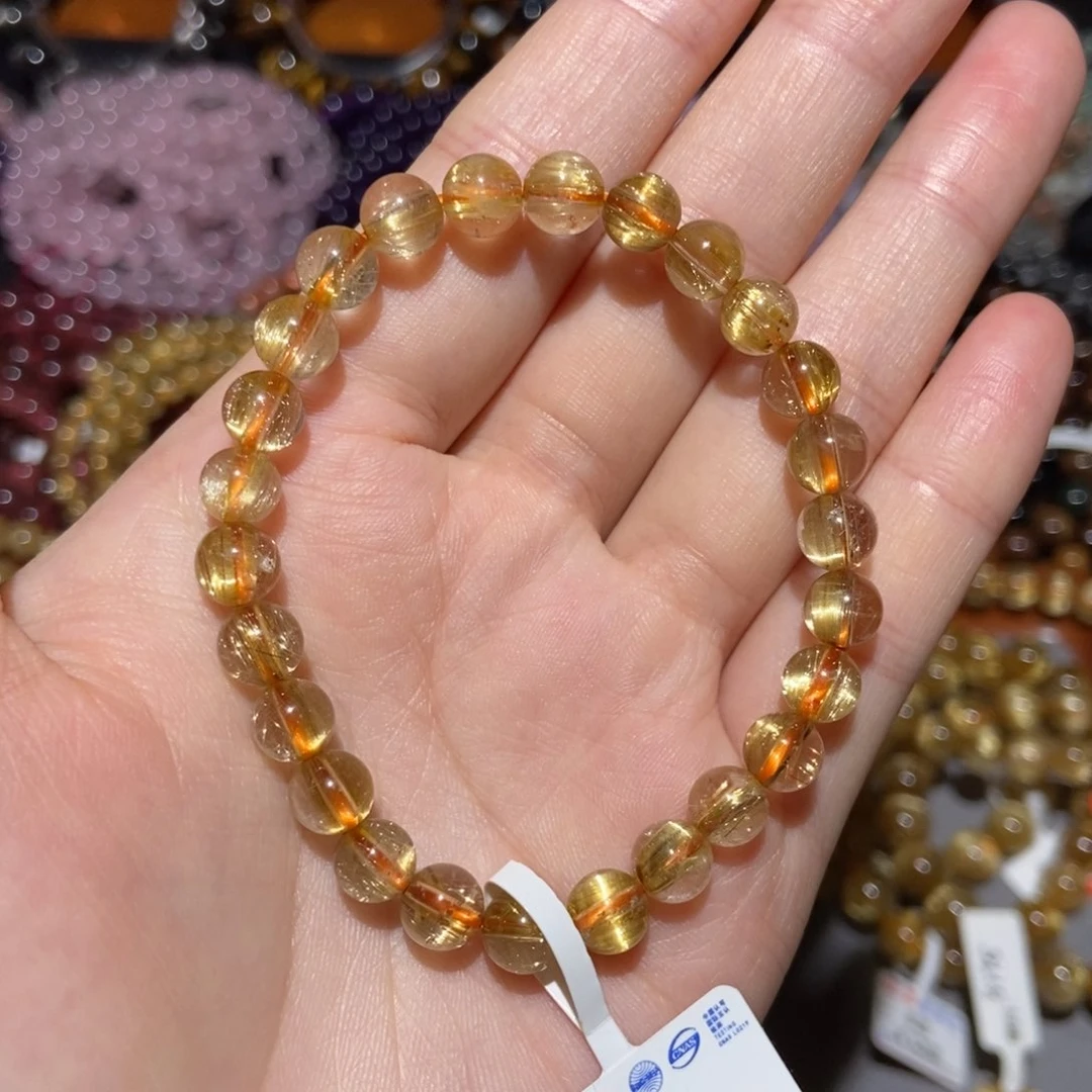 水晶手链未镶嵌钛晶7m