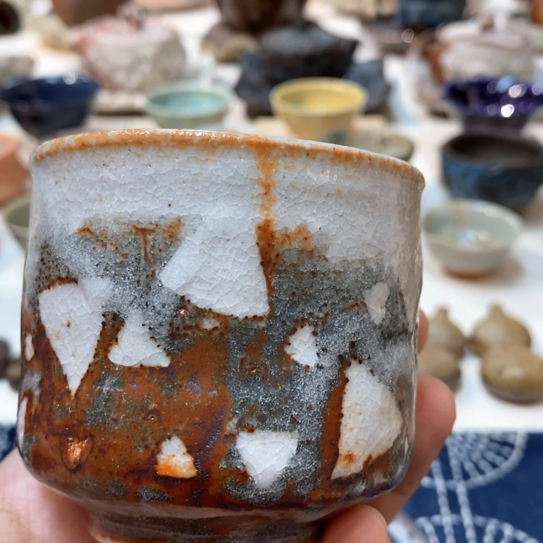 柴烧侘寂粗陶茶具