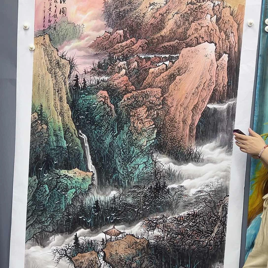 国画事事顺心如意万事如意万事如意