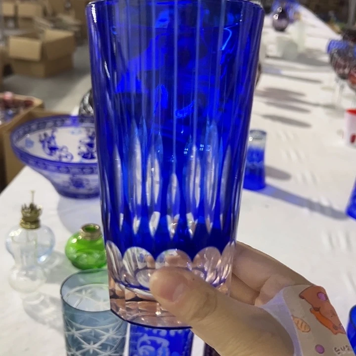 平底款水晶玻璃微瑕一个