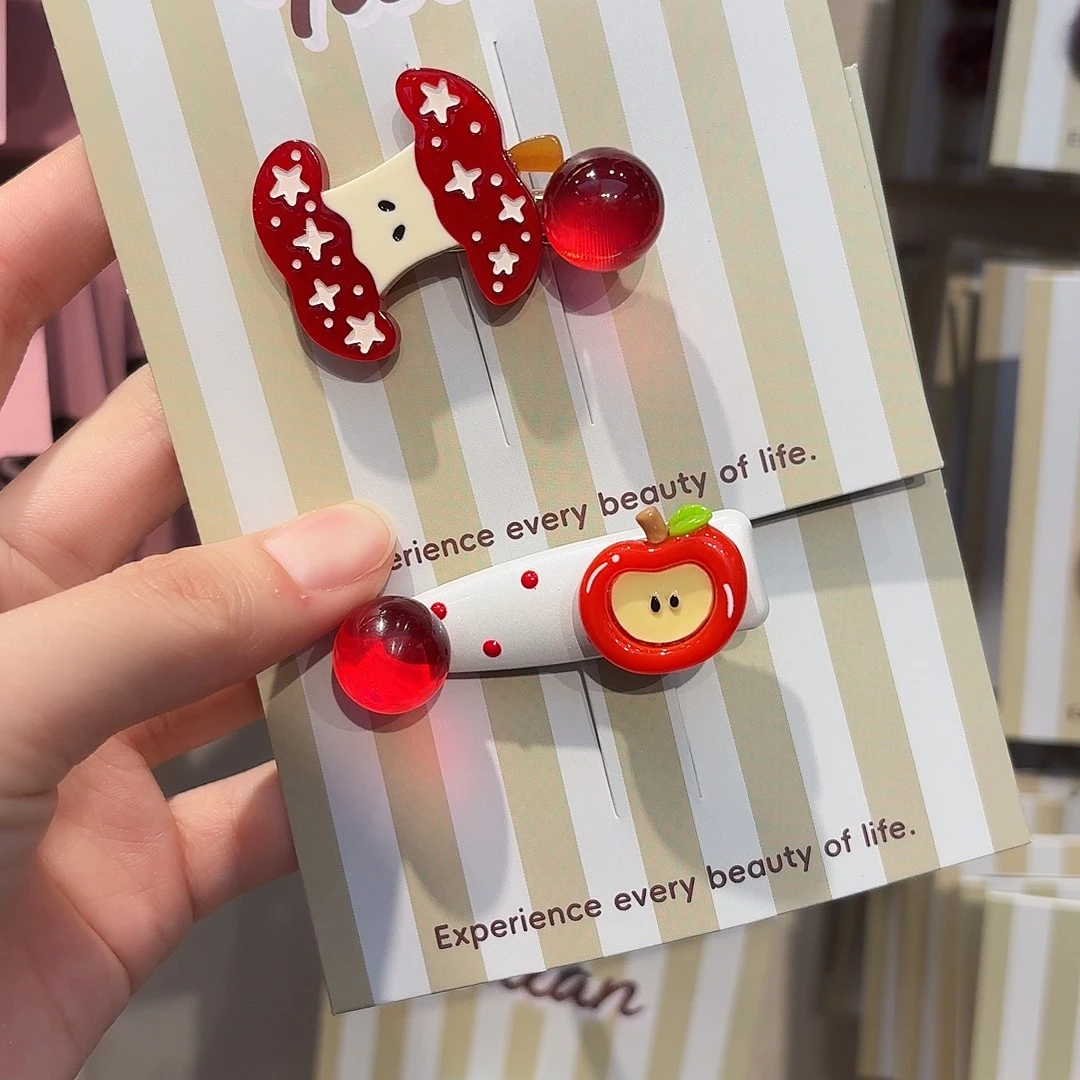 布艺铁合金鸭夹2个