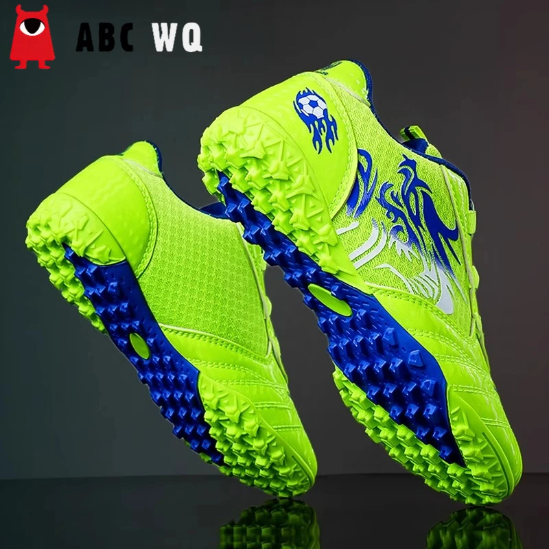 ABCWQ童鞋男童鞋足球鞋夏季儿童碎钉鞋专业跑步鞋中大童防滑运动