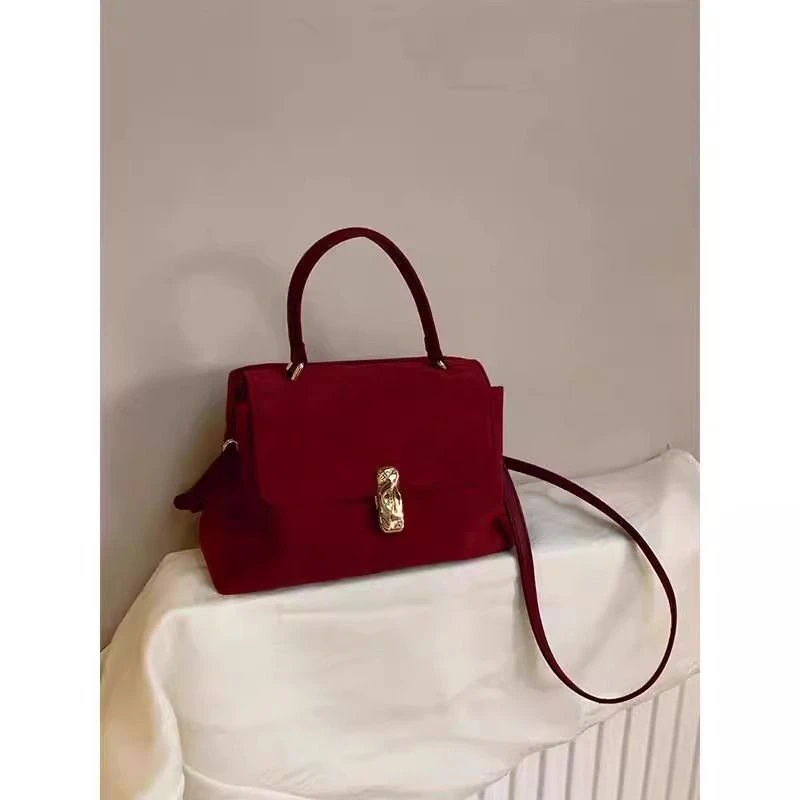 结婚包包新娘包女2025新款红色包高级感日常可用大容量托特包大气