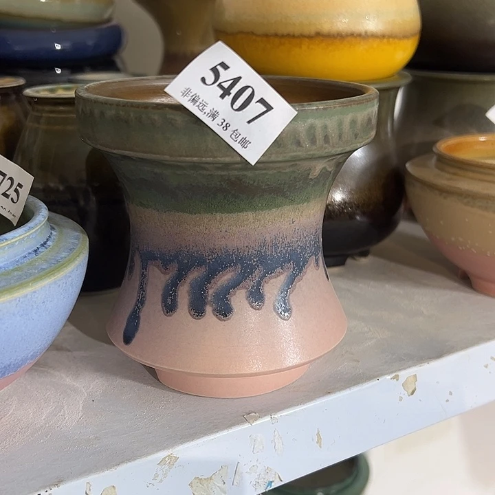 口10 手工花盆满30包邮