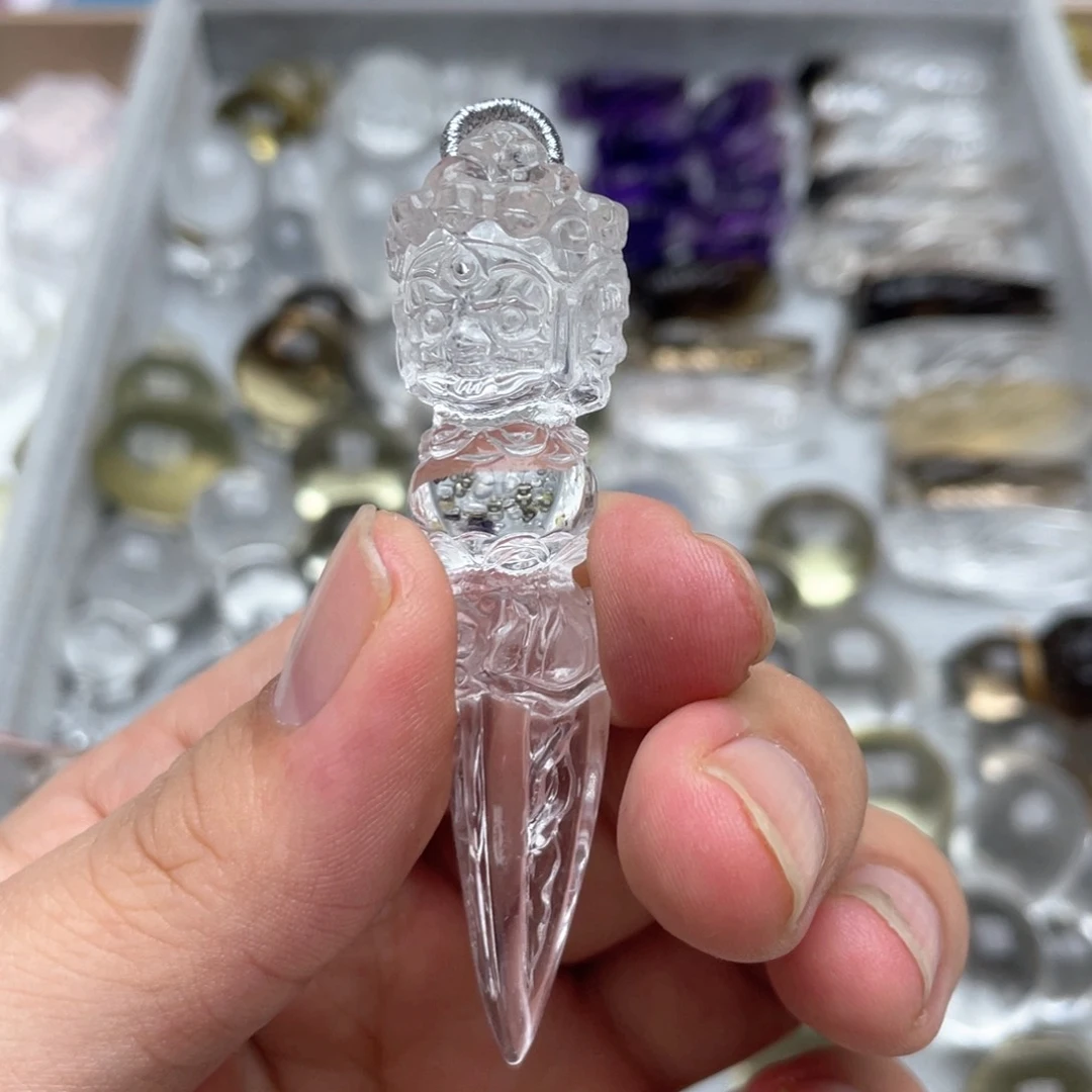 水晶吊坠(不含链)未镶嵌