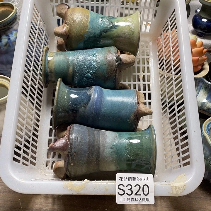 紫砂花盆320微瑕品口径4到5左右