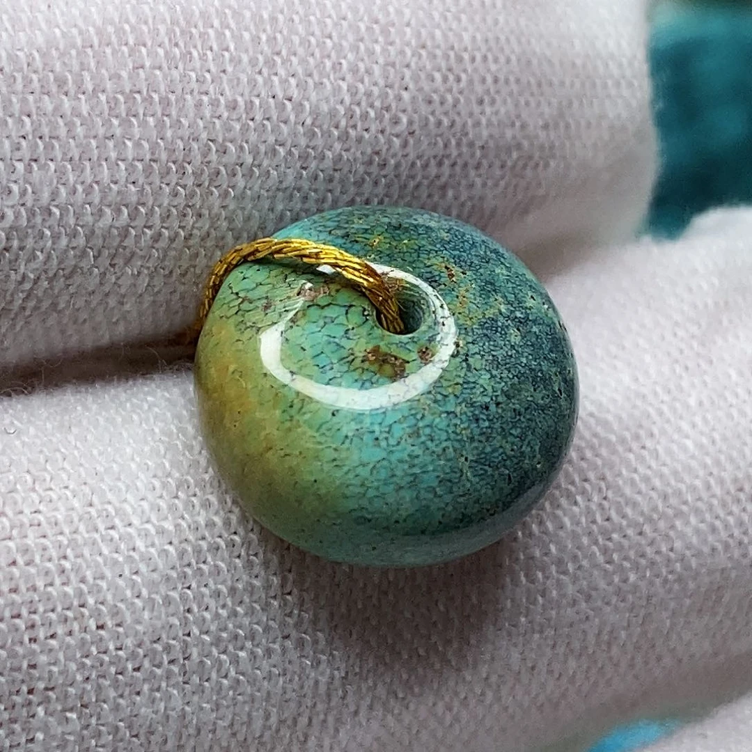 绿松石未镶嵌天然原矿 带武汉地大证书