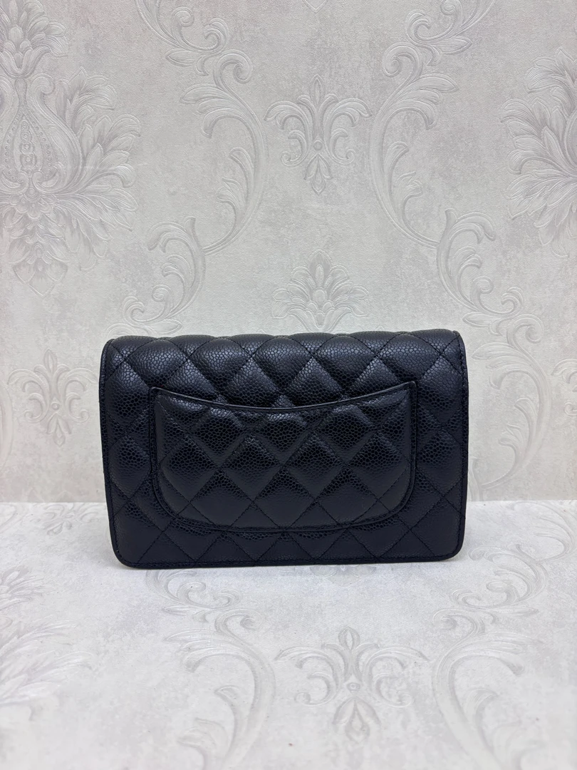 Laugh Queen手工打造真皮女士新款包 S 0058 黑银 钱包19cm