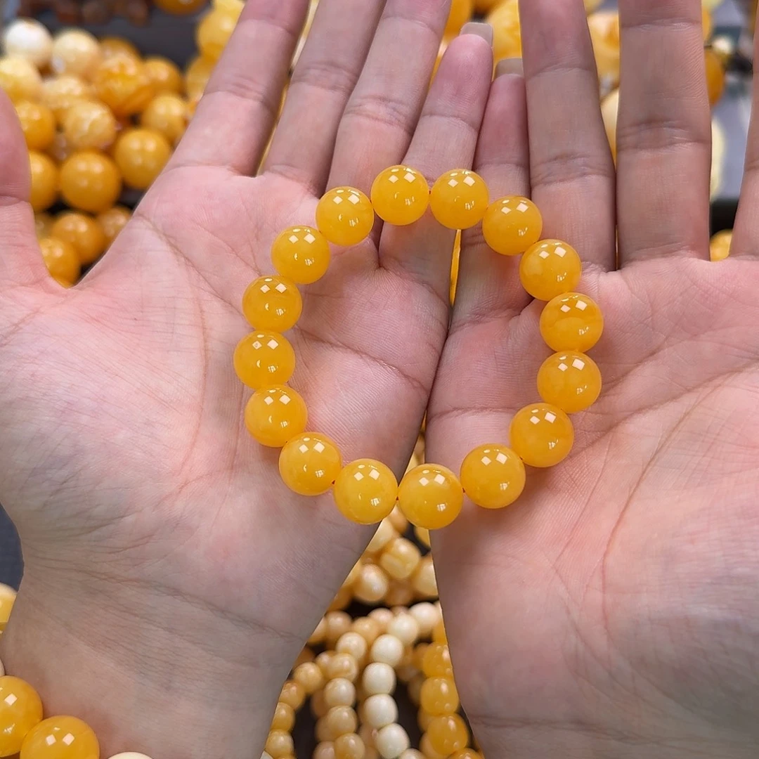 蜜蜡未镶嵌珠宝奇石同料13mm