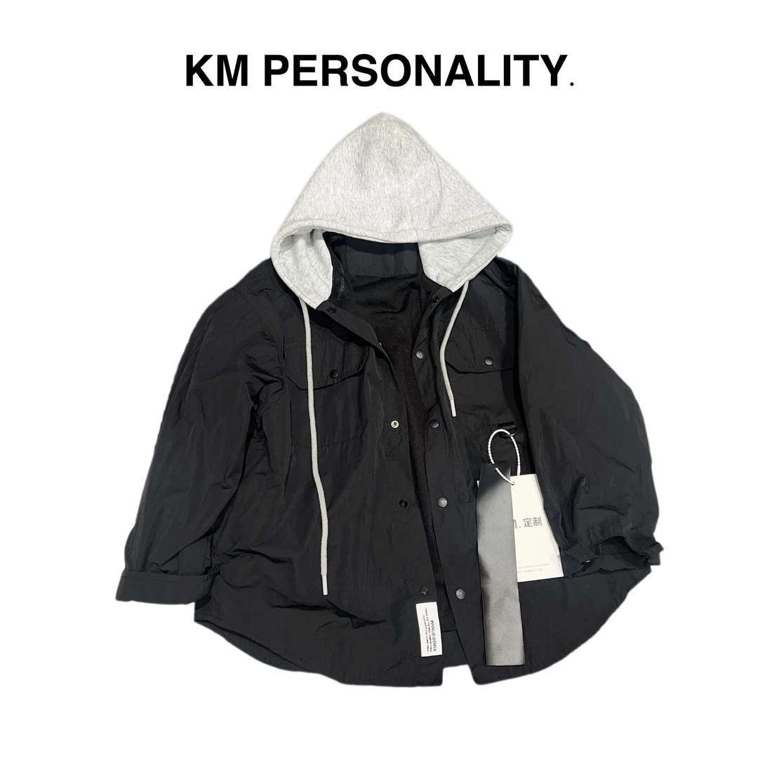 KM PERSONALITY 2025 新款 春季儿童黑色外套 221