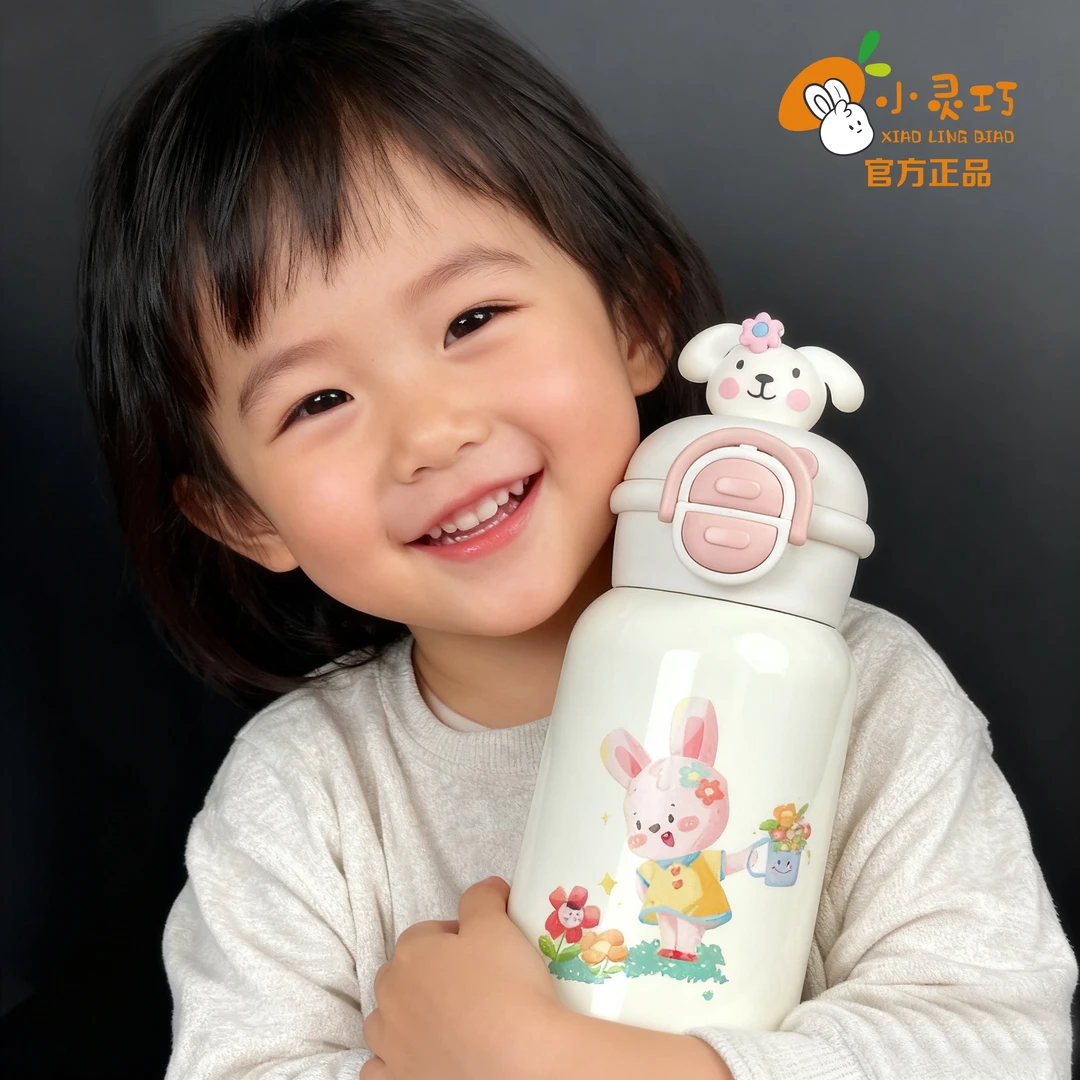 儿童水杯保温杯316不锈钢学生32-12岁幼儿园男女孩可爱高颜值水壶