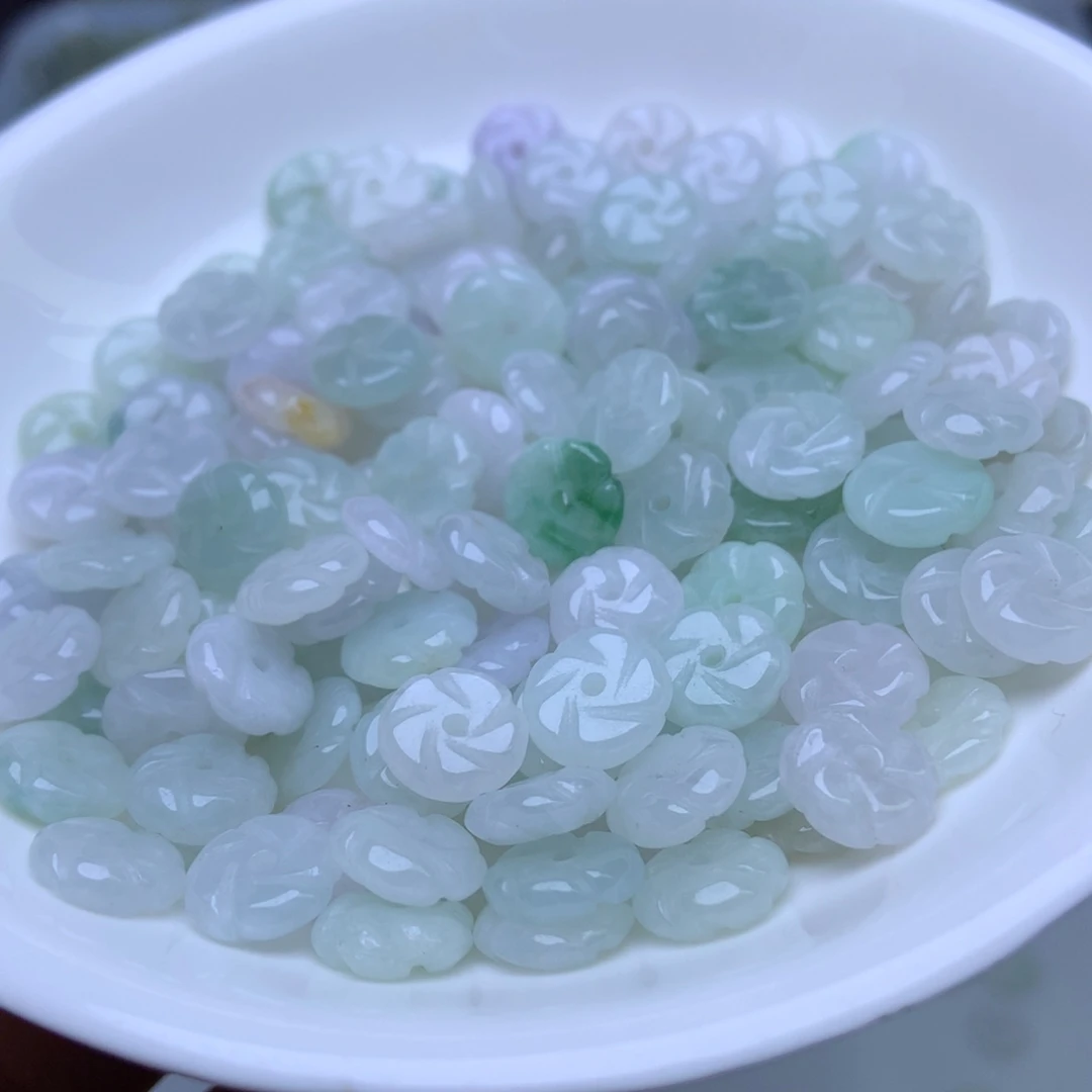 未镶嵌手链翡翠卡9冰花花50个