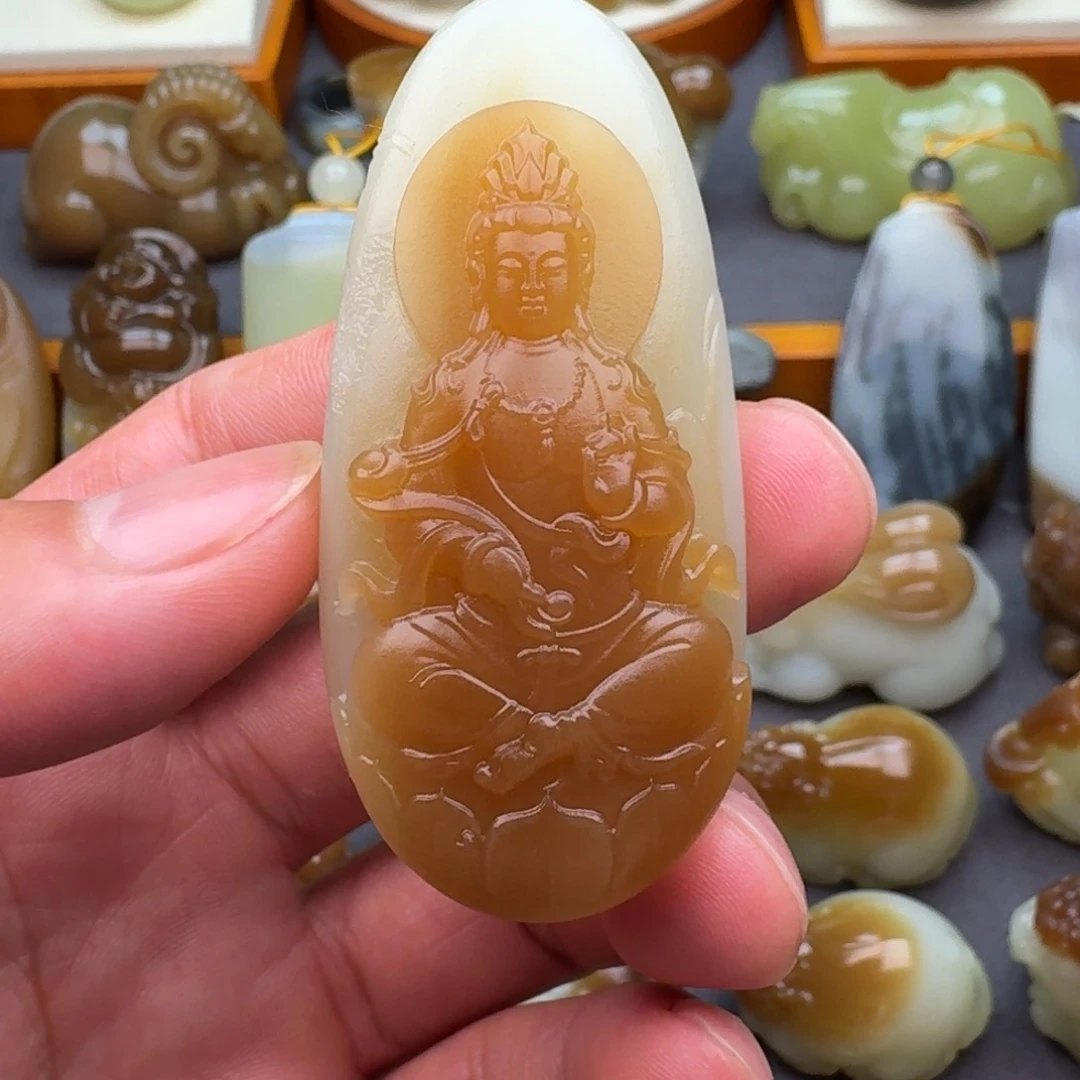 定制和田玉L*飘糖观音