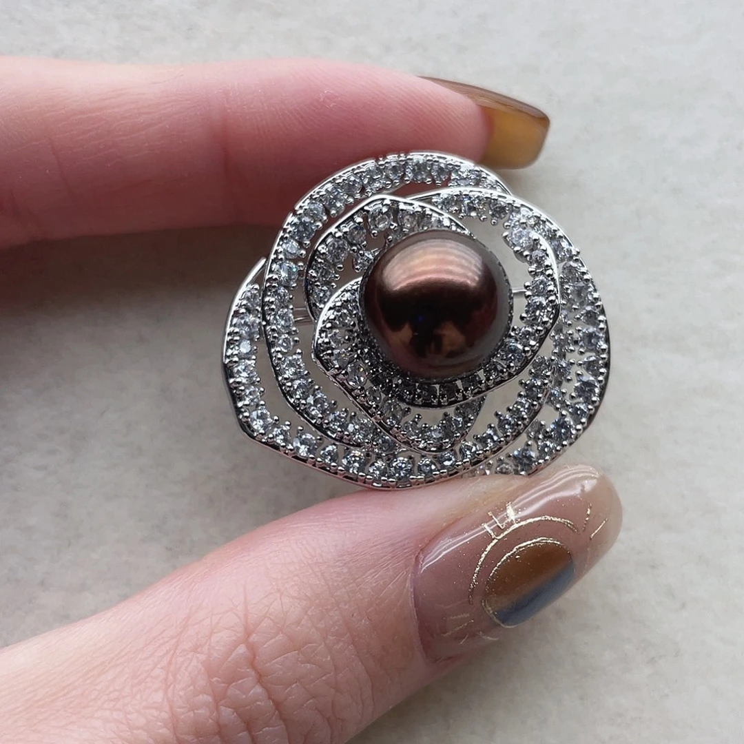 未镶嵌胸针11海水珍珠