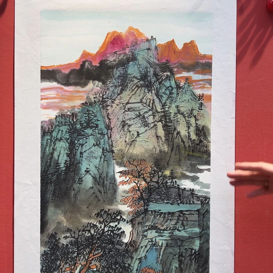 国画曹根建国画作品