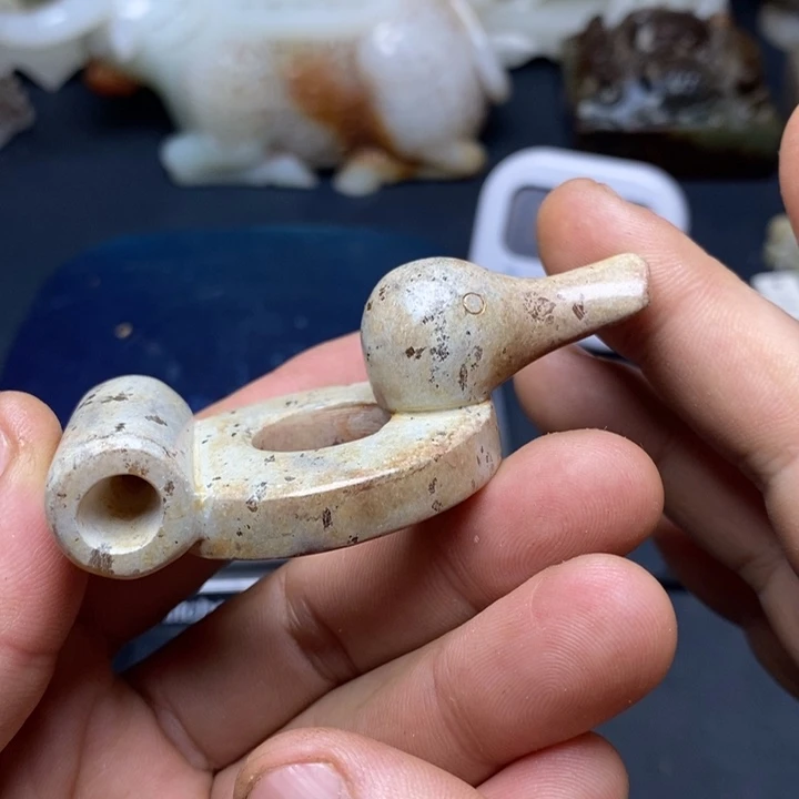 和田玉未镶嵌挂件