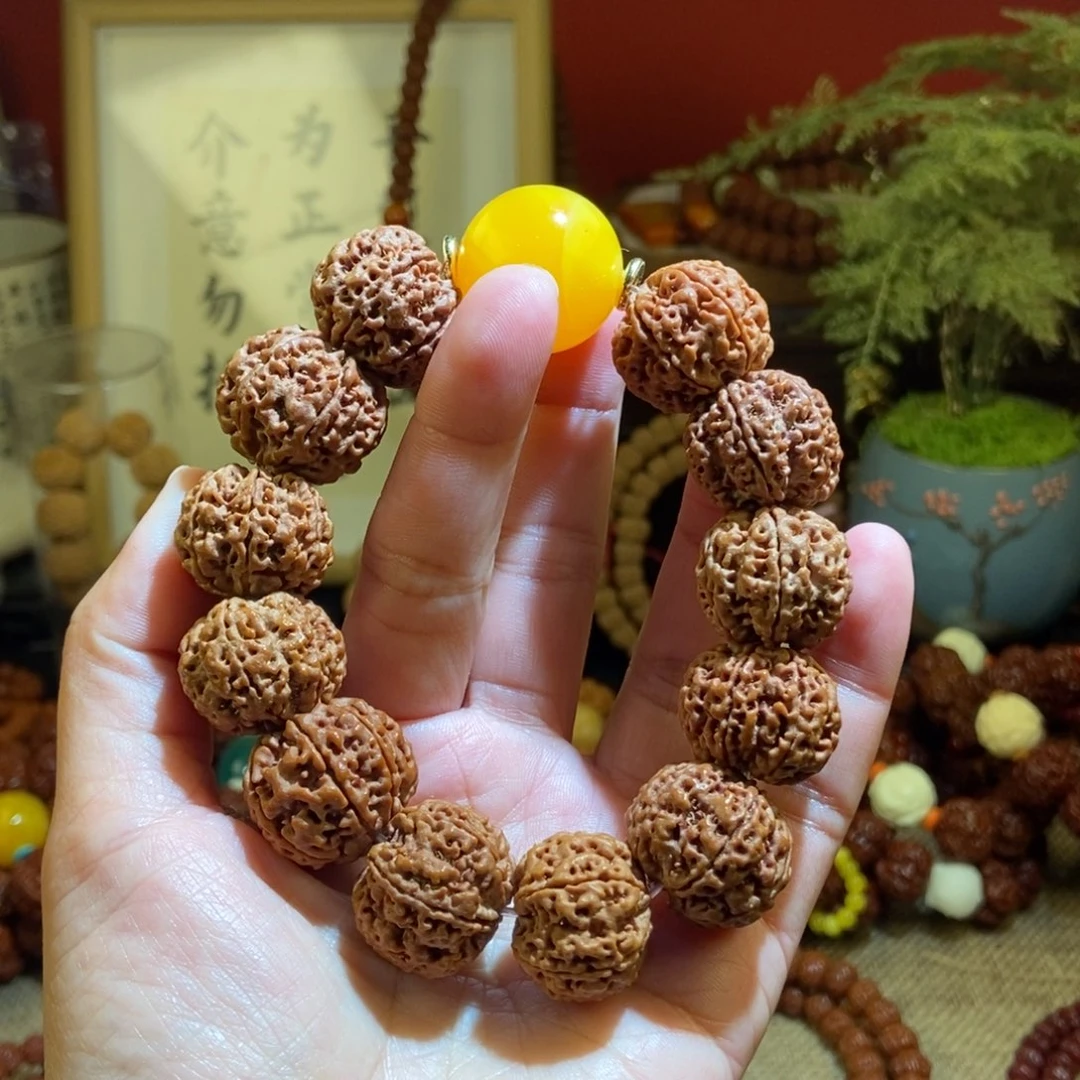 金刚菩提手串226原子黄