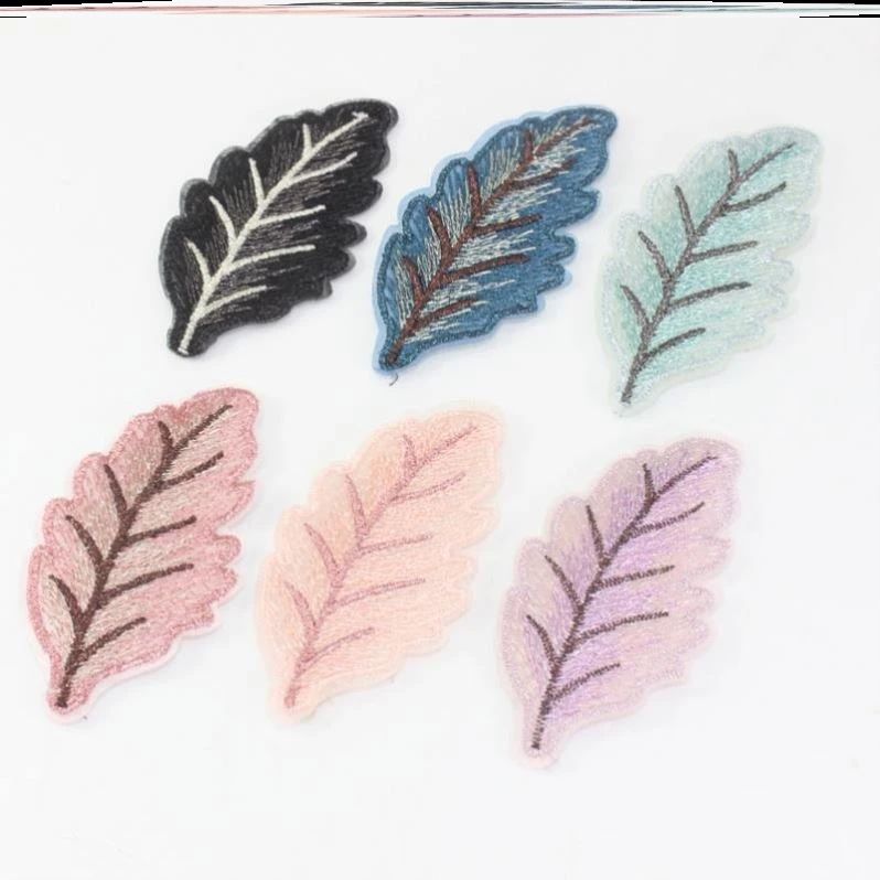 粘头发女童魔法贴树叶刺绣刘海贴碎发贴膜发贴儿童成人大人女孩