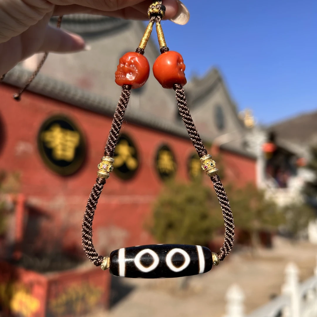 南宫北苑｜行运黑白大鹏三眼DIY项链