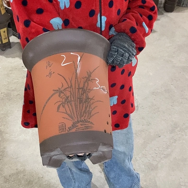 紫砂花盆紫砂花盆