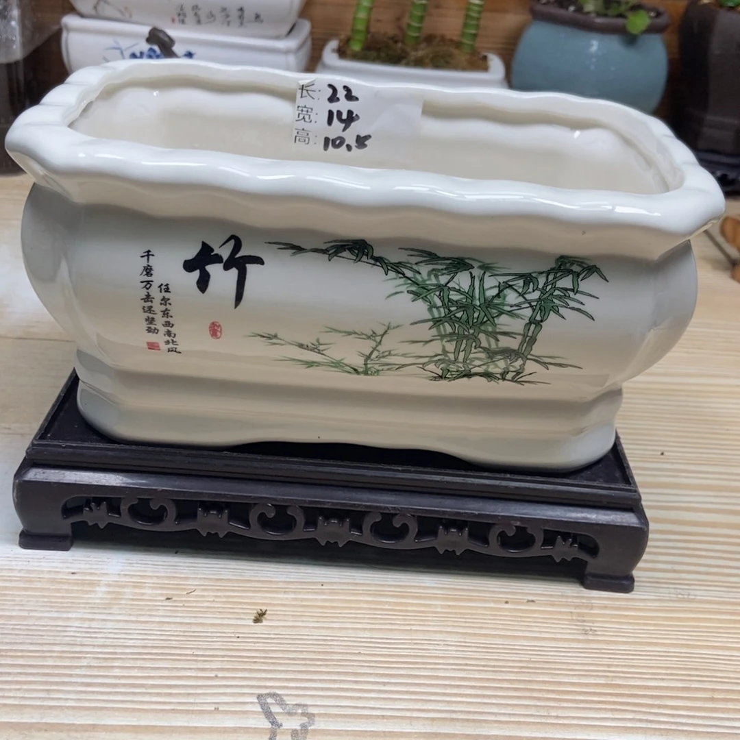 瓷片陶瓷花盆陶瓷艺术