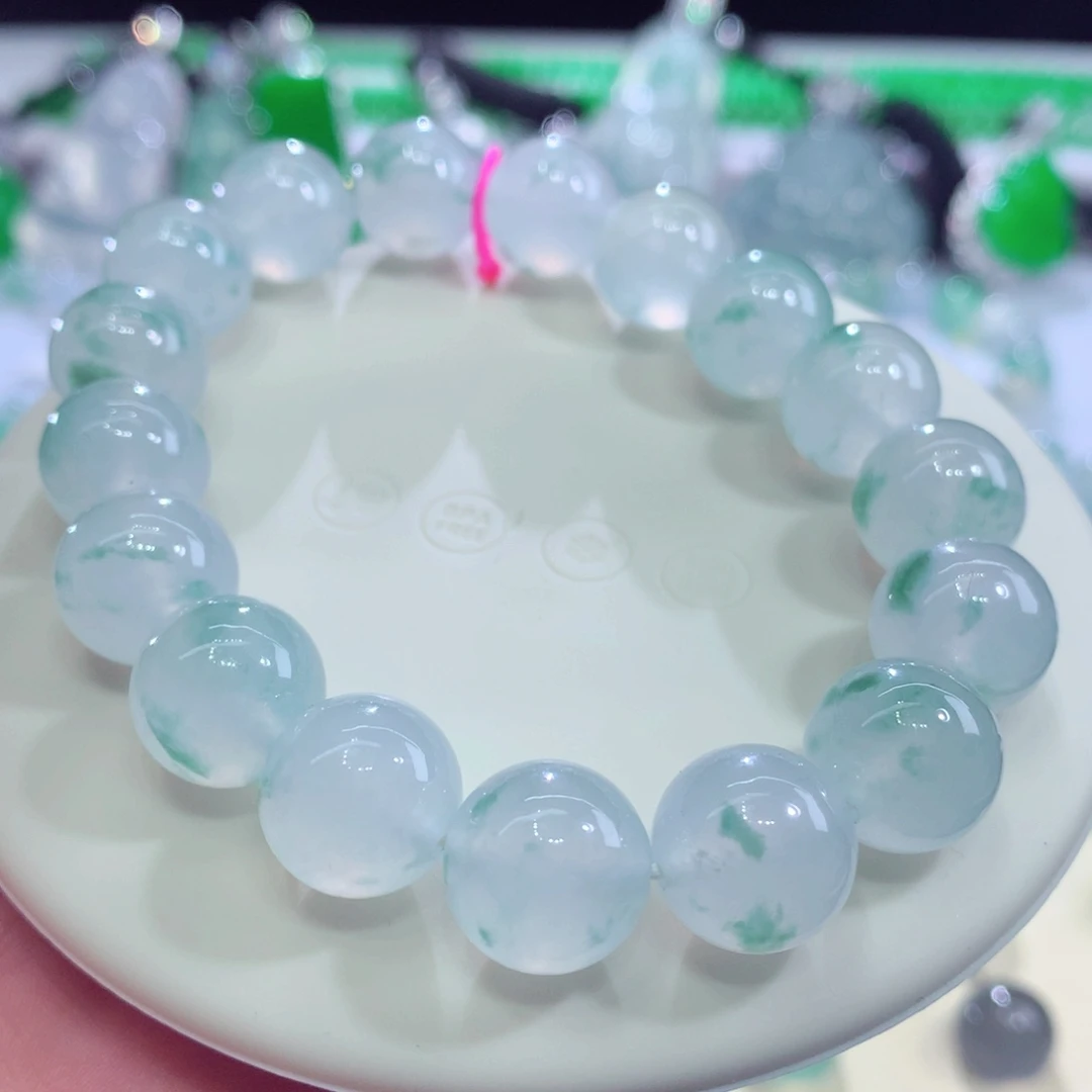 翡翠未镶嵌手链天然缅甸