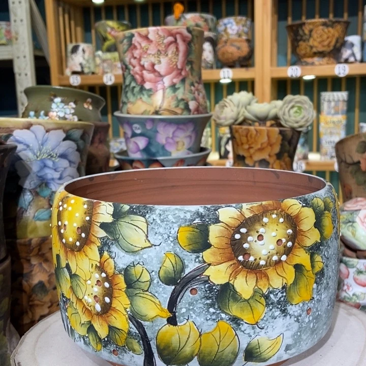 红陶景德镇艺术手绘作品