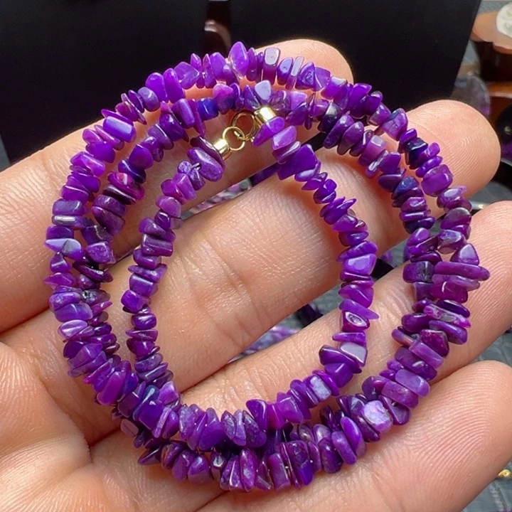 苏纪石（舒俱来）项链18K金镶嵌