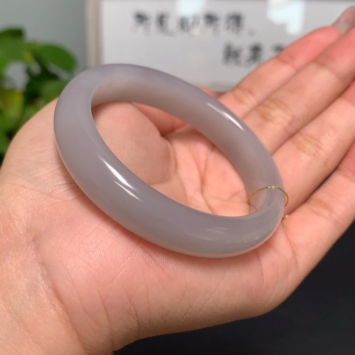 和田玉手镯未镶嵌53