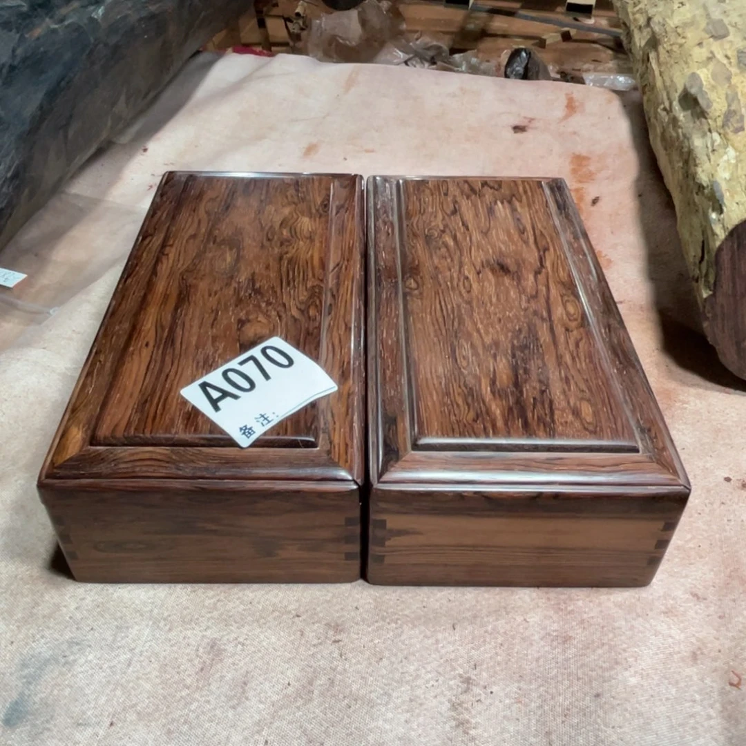 姚***亮檀香紫檀（小叶紫檀）书盒一对070号