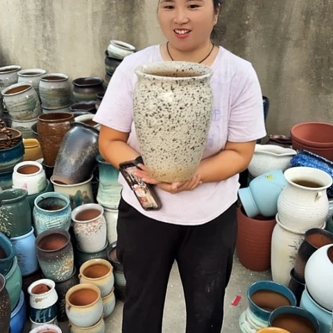 口20高29瑕疵一个盆子。