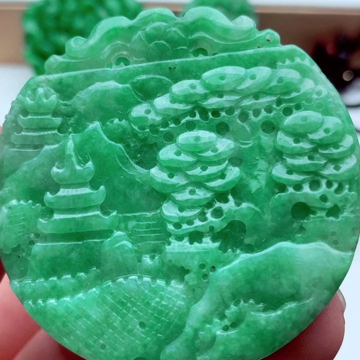 翡翠未镶嵌吊坠(不含链)