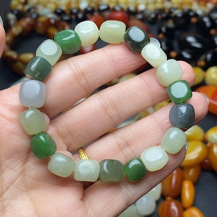 和田玉未镶嵌手链