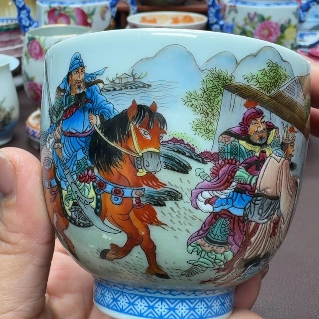 瓷片景德镇仿古手工制作精品展示