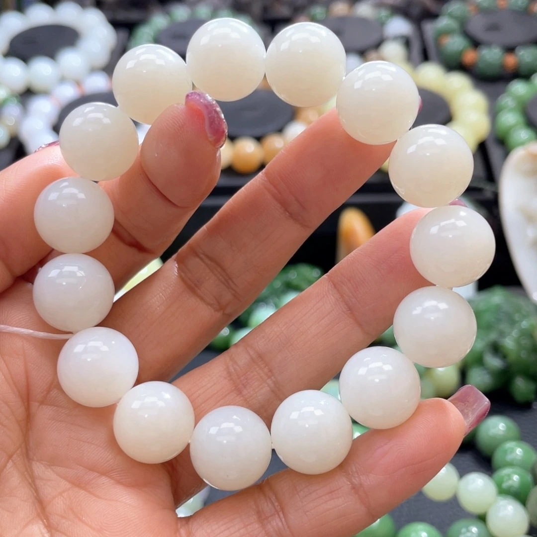 和田玉手串未镶嵌