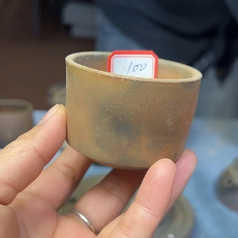 陈***意戬谷龙窑柴烧茶杯100