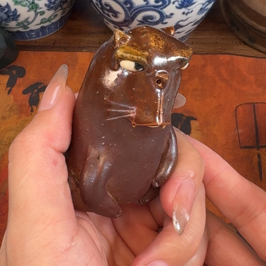 摆件柴烧手工摆件