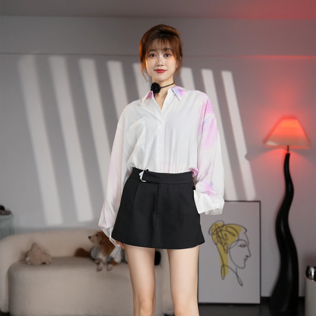 法式小众设计高腰显瘦A字裙百搭半身裙新款百搭气质女夏季短裙裤