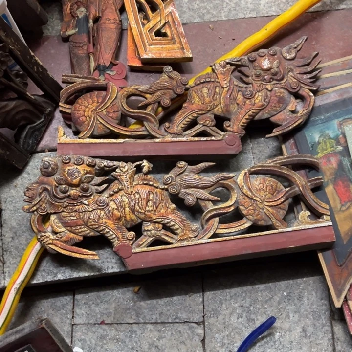 【闪购商品】香榧木天**星老木雕花板艺术