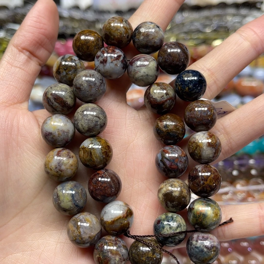 玛瑙/玉髓散珠天然彼得石卡12.9长条38厘米