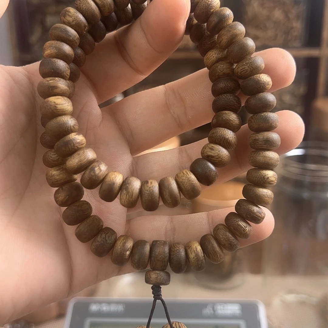 沉香手串算盘珠双圈多样性发一条
