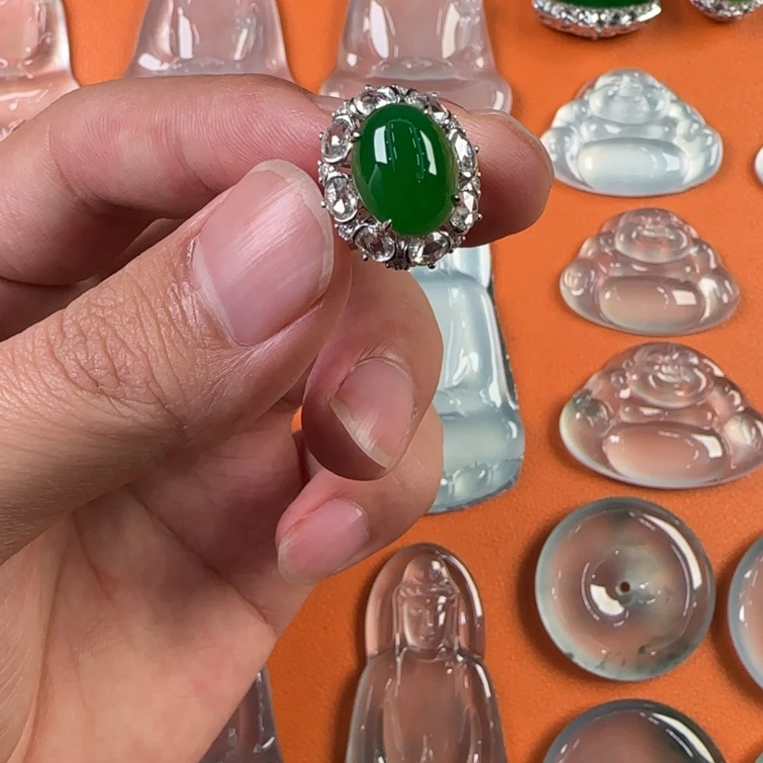 定制翡翠未镶嵌天然