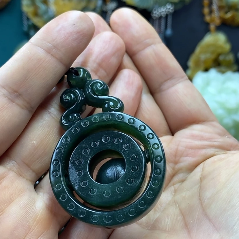 【闪购商品】蛇纹石玉未镶嵌吊坠黎*珊