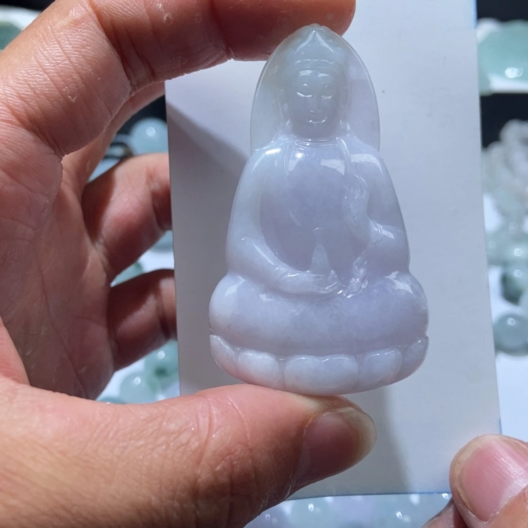 定制翡翠未镶嵌素衣观音