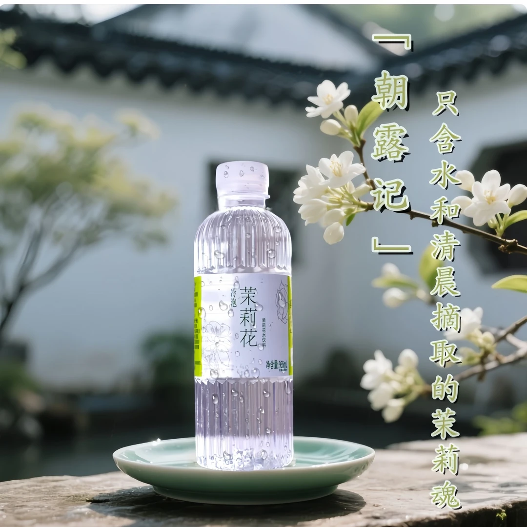 「冷泡茉莉花水」茉莉鲜花冷萃 配料干净12瓶/件网红饮品天然清香