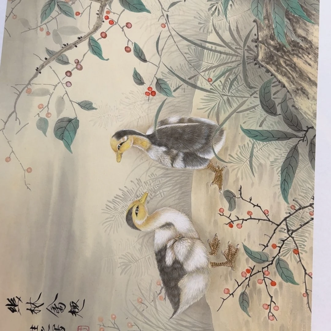 国画国画作品山水花鸟