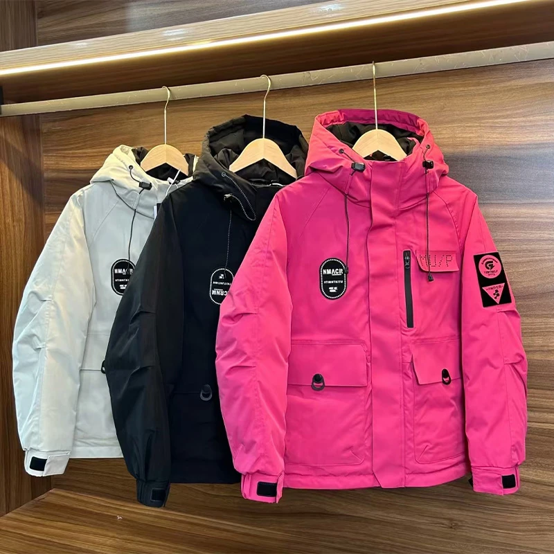 2024冬季滑雪保暖锁温男士百搭时尚休闲潮流帅气断码棉外套68139